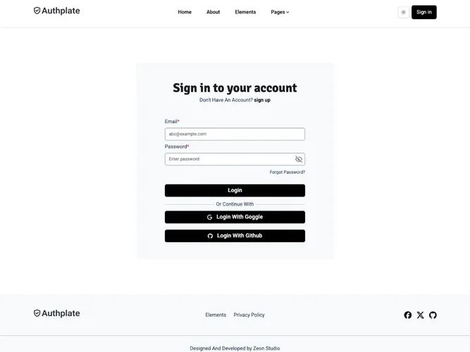 Authplate