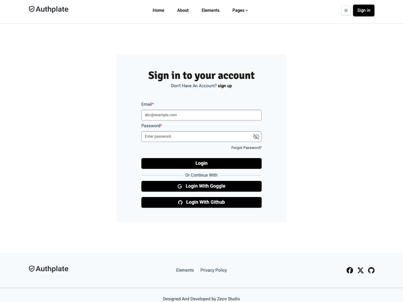 Authplate