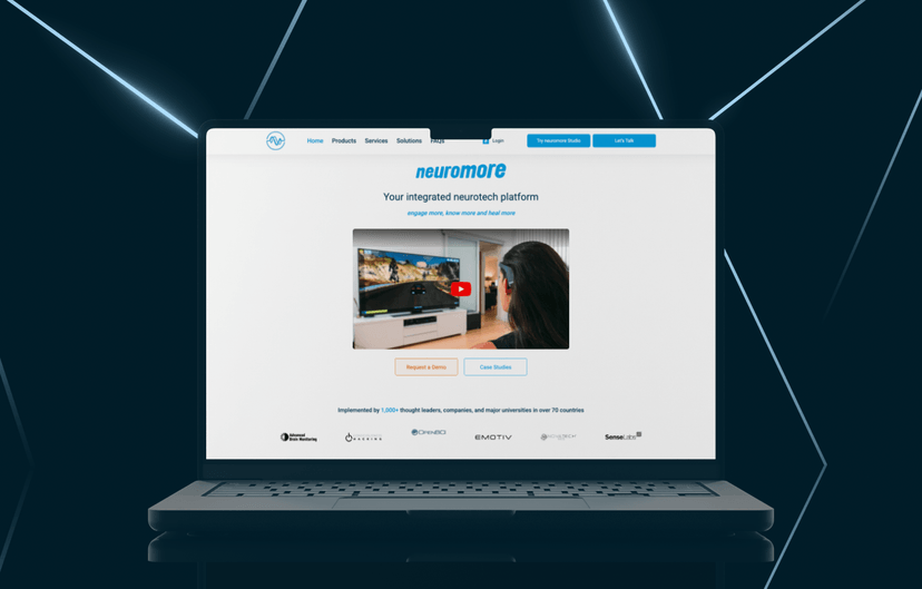 Modernizing Neuromore with UI/UX and Hugo project image