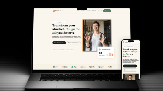 GoHighLevel Website Template for Coaches